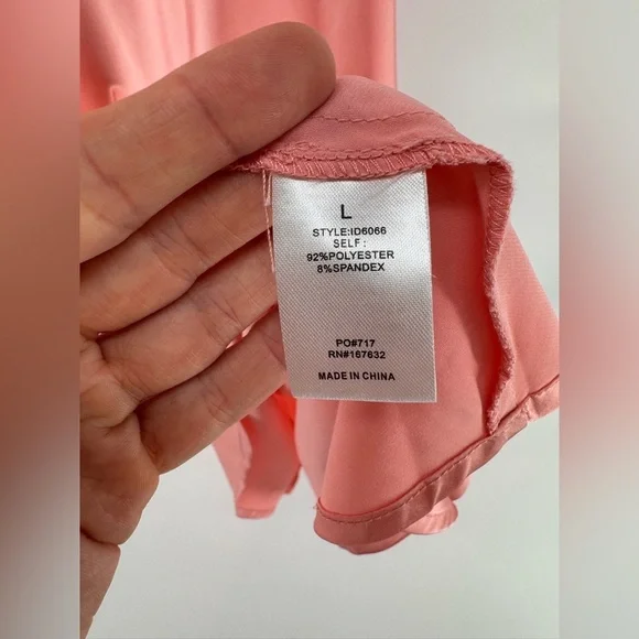 Klesis Pink Midi Satin dress with V-neck open back - Picture 5 of 8